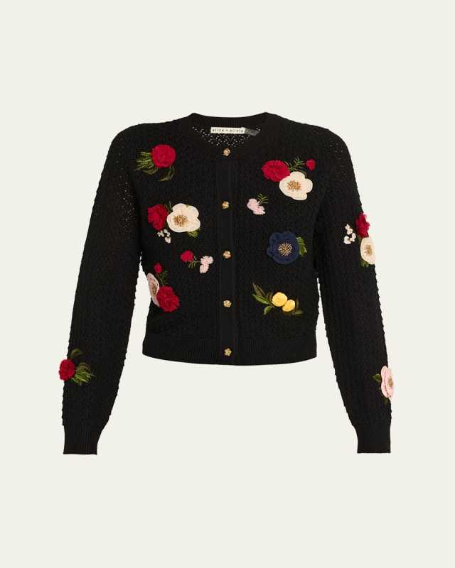 Dollie Floral Crewneck Cardigan